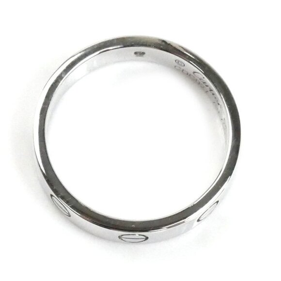 CARTIER 18k Silver Diamond Love Ring - Picture 4 of 8